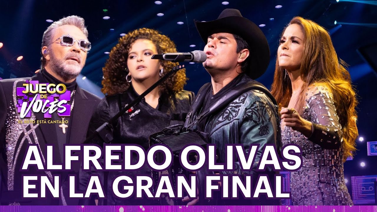 Alfredo Olivas canta con Lucerito, Lucero y el resto de las 'leyendas' en la final de Juego de Voces
