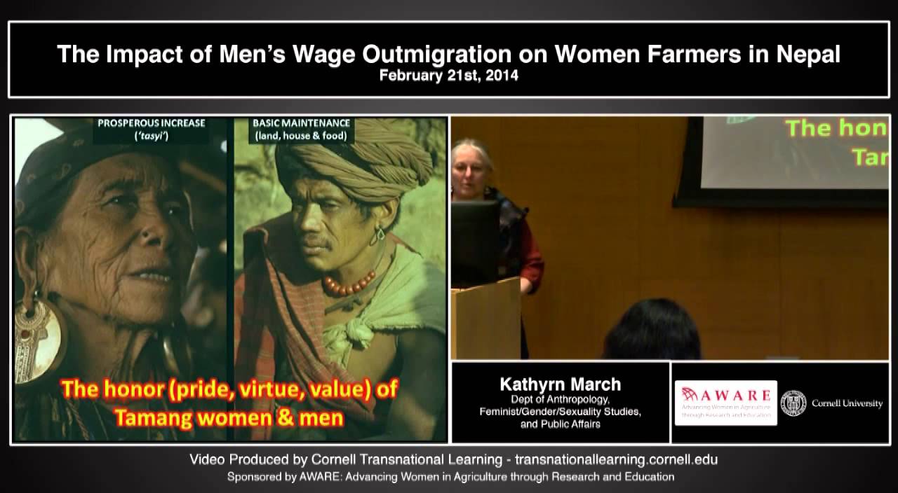 The Impact of Mens Wage Outmigration on Women Farmers in Nepal - Kathryn March
