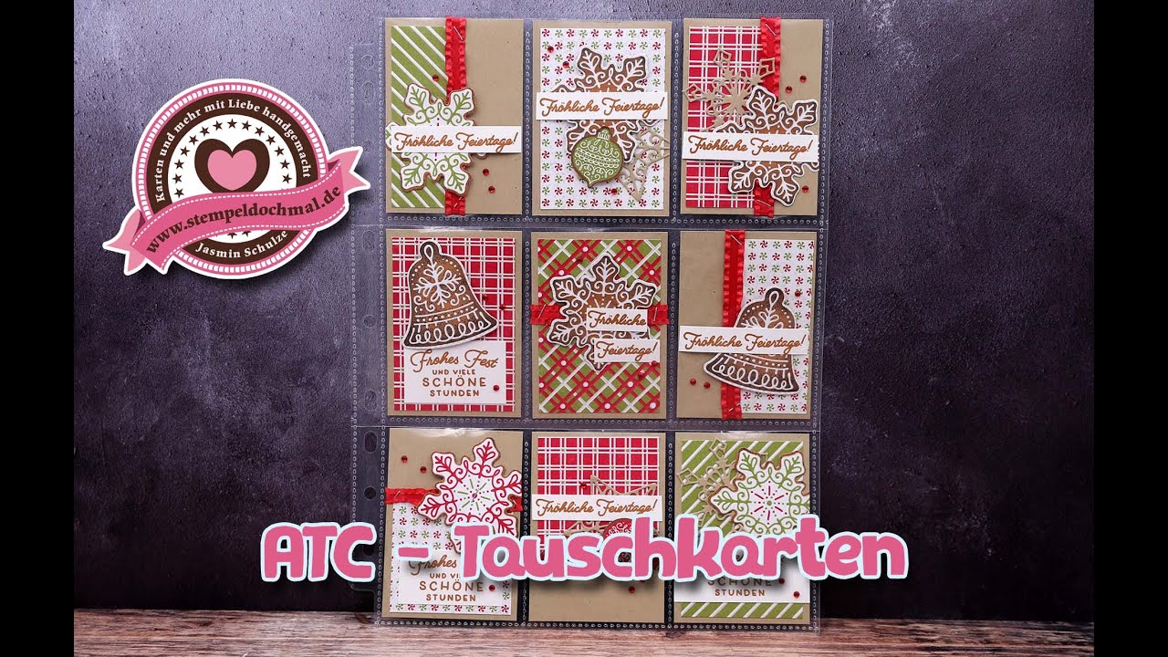 Tutorial: ATC -Tauschkarten mit Produkten von Stampin' Up!