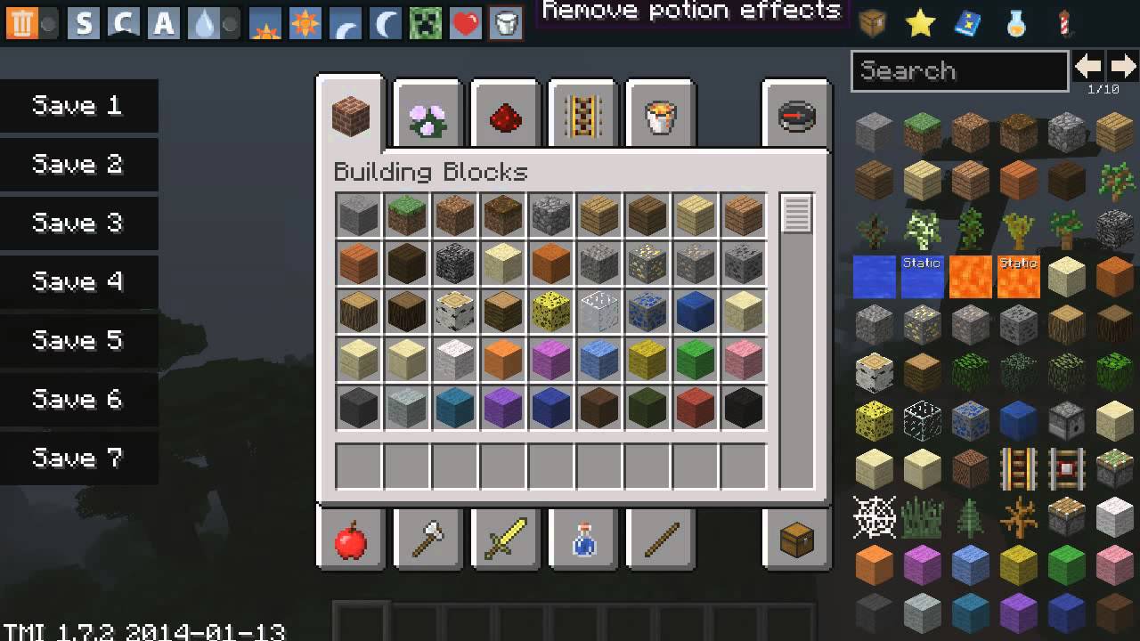Скачать TooManyItems 1.7.9/1.7.8/1.7.7 для minecraft