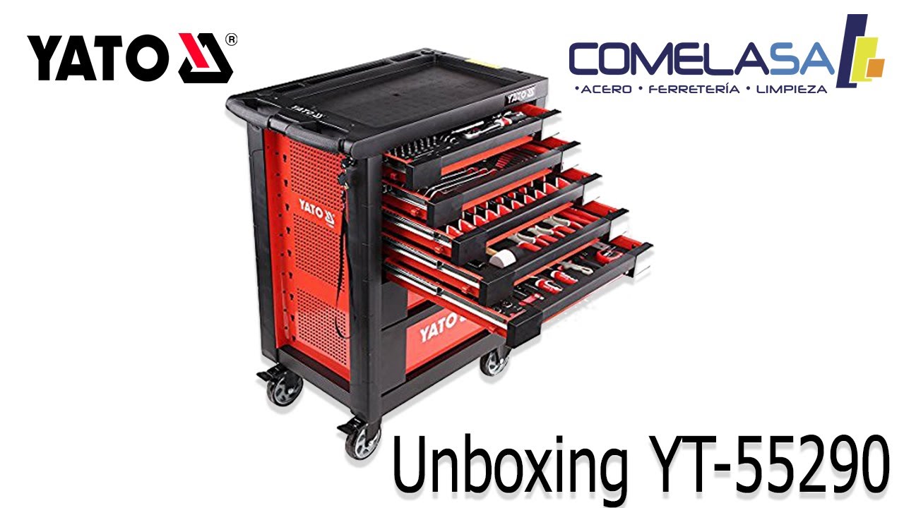 unboxing gabinete con herramientas marca yato  YT-55290
