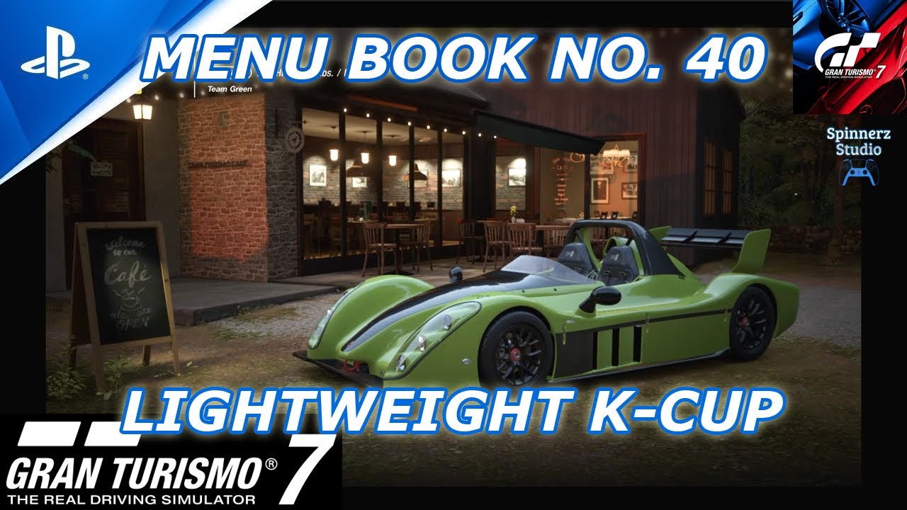 Gran Turismo 7 Cafe Menu Book No. 40 | GT7 Book No. 40 | LightWeight K-Cup