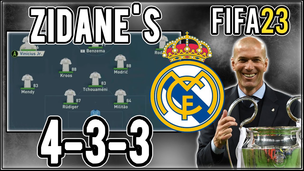 Replicate Zinedine Zidane's 4-3-3 Real Madrid Tactics in FIFA 23 | Custom Tactics Explained (16-18)