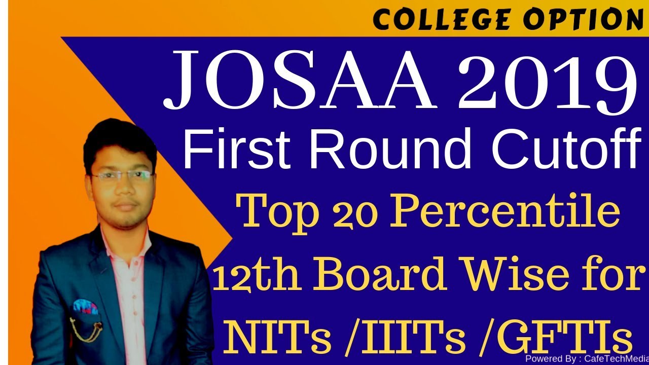 josaa 2019 first round cutoff