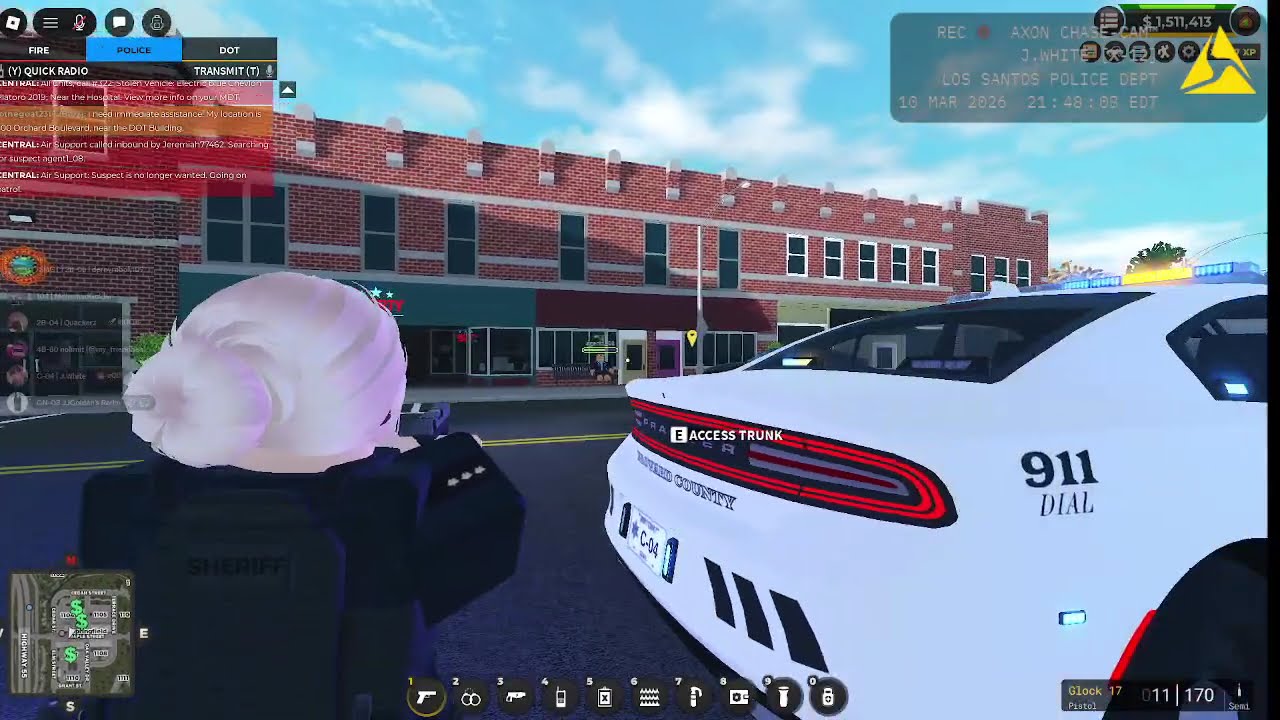 Vehicle pursuit | Example