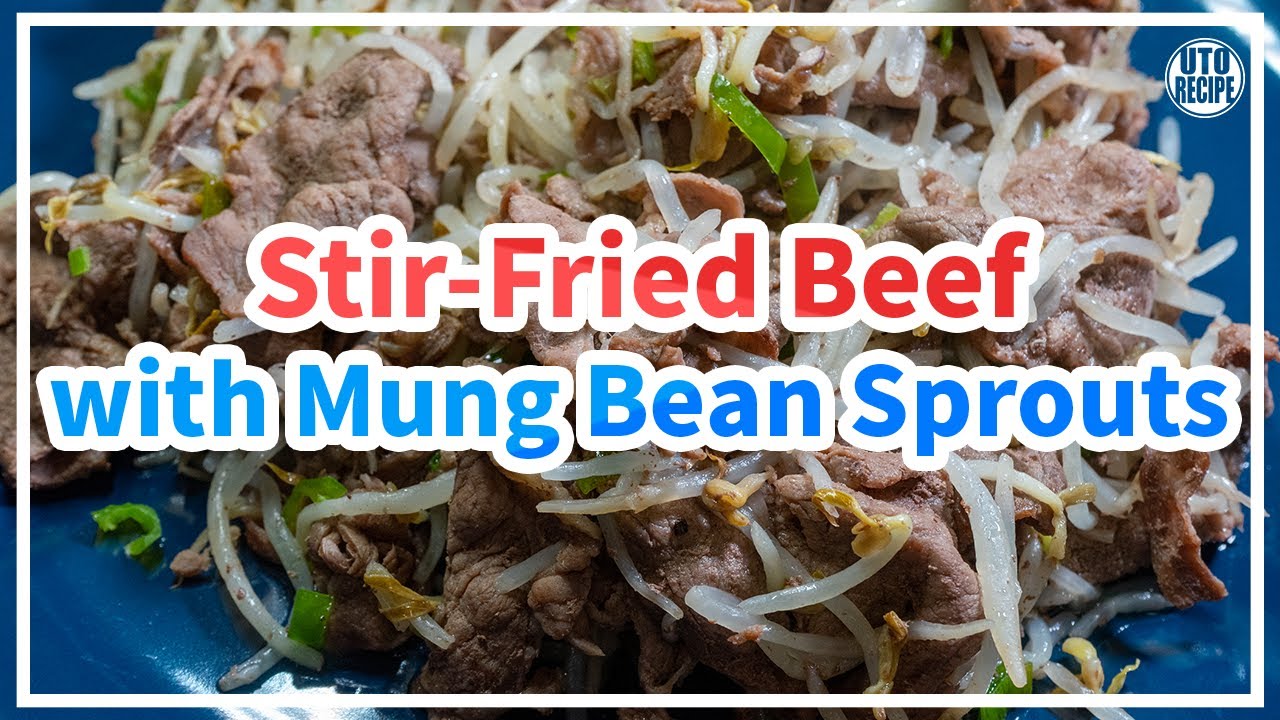 Simple Korean Stir-Fried Beef with Mung Bean Sprouts