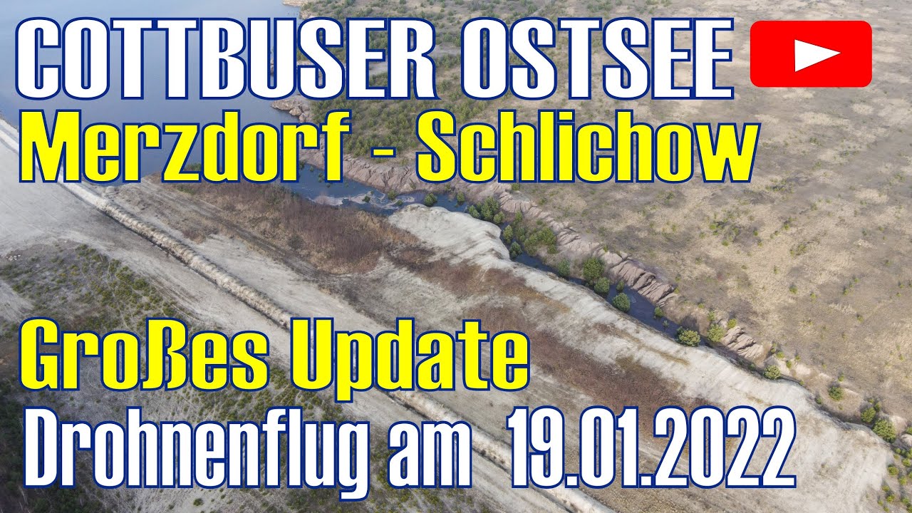 Großes Update Überlaufpunkt Merzdorf und Graben nach Schlichow - 19.01.2022 - Wasser weiter voran