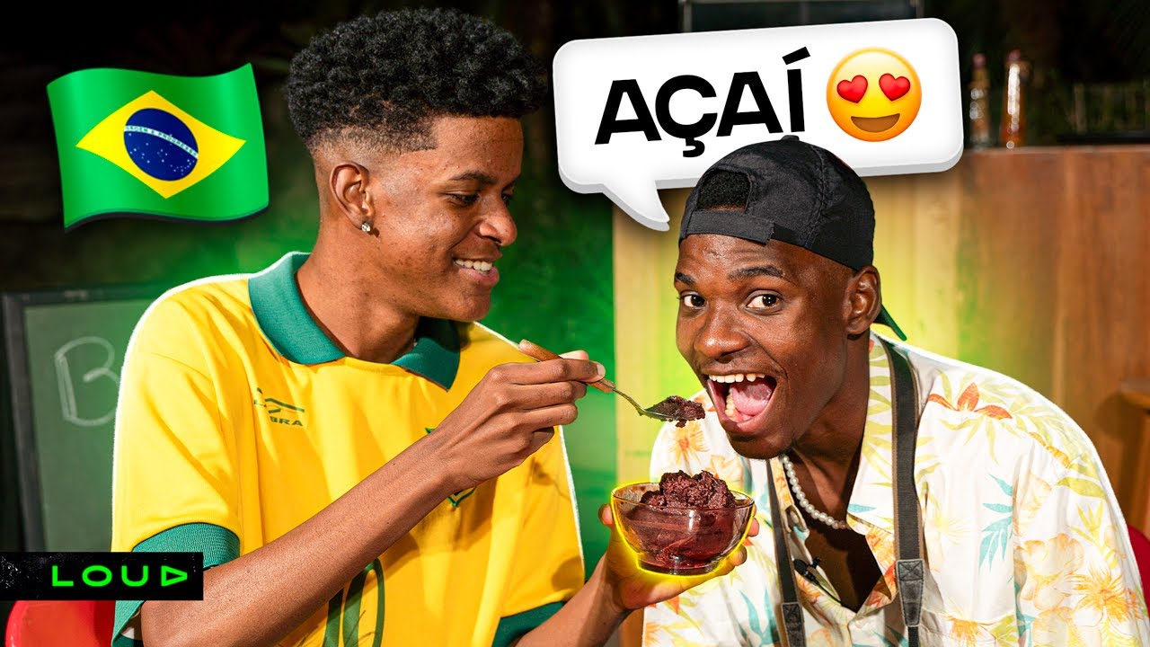 A PRIMEIRA VEZ DO BAPTISTA PROVANDO COMIDAS TÍPICAS DO BRASIL!!!