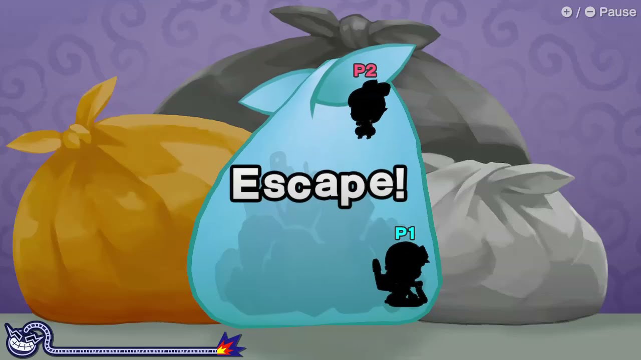 winning by doing absolutely nothing in warioware: get it together!