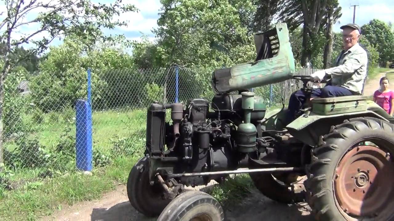 Заводим раритетный трактор ДТ-20 с 
