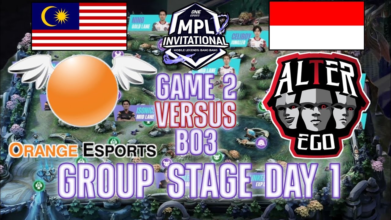 MPLI - ALTER EGO VS ORANGE ESPORTS [GAME 2 ENGLISH] MPL INVITATIONAL 2021 DAY 1 | INDONESIA-MALAYSIA