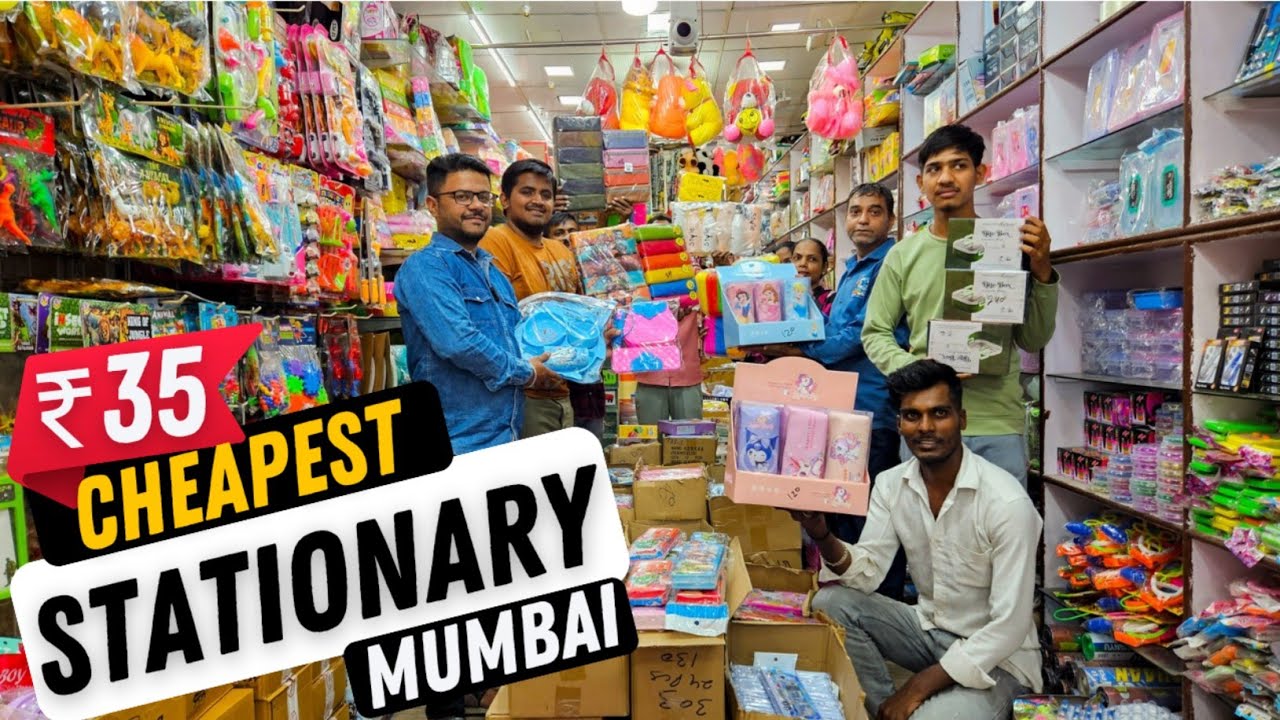Mumbai Cheapest Stationery Wholesale Market then Masjid Bunder, Crawford,Dadar & Kurla in Ulhasnagar