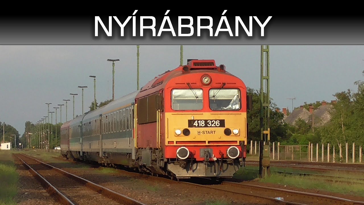 Vonatok Nyírábrány állomáson / Trains in Nyírábrány