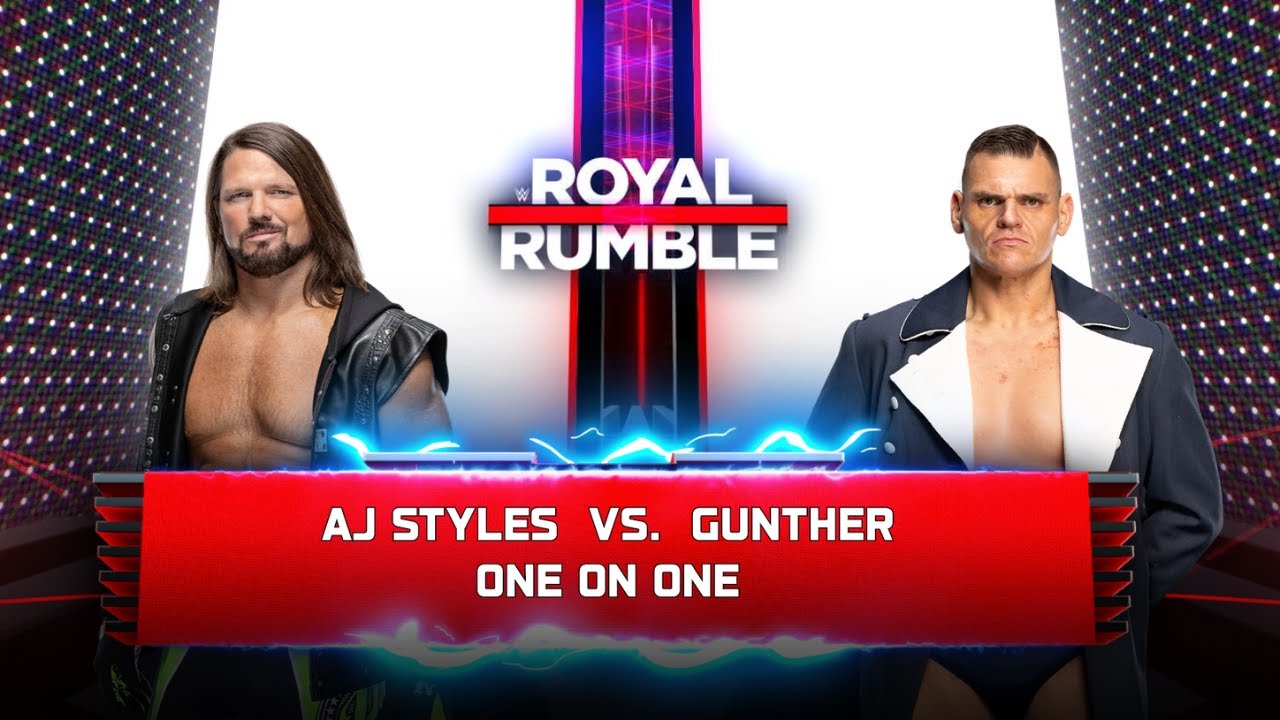 AJ STYLES VS GUNTHER!!