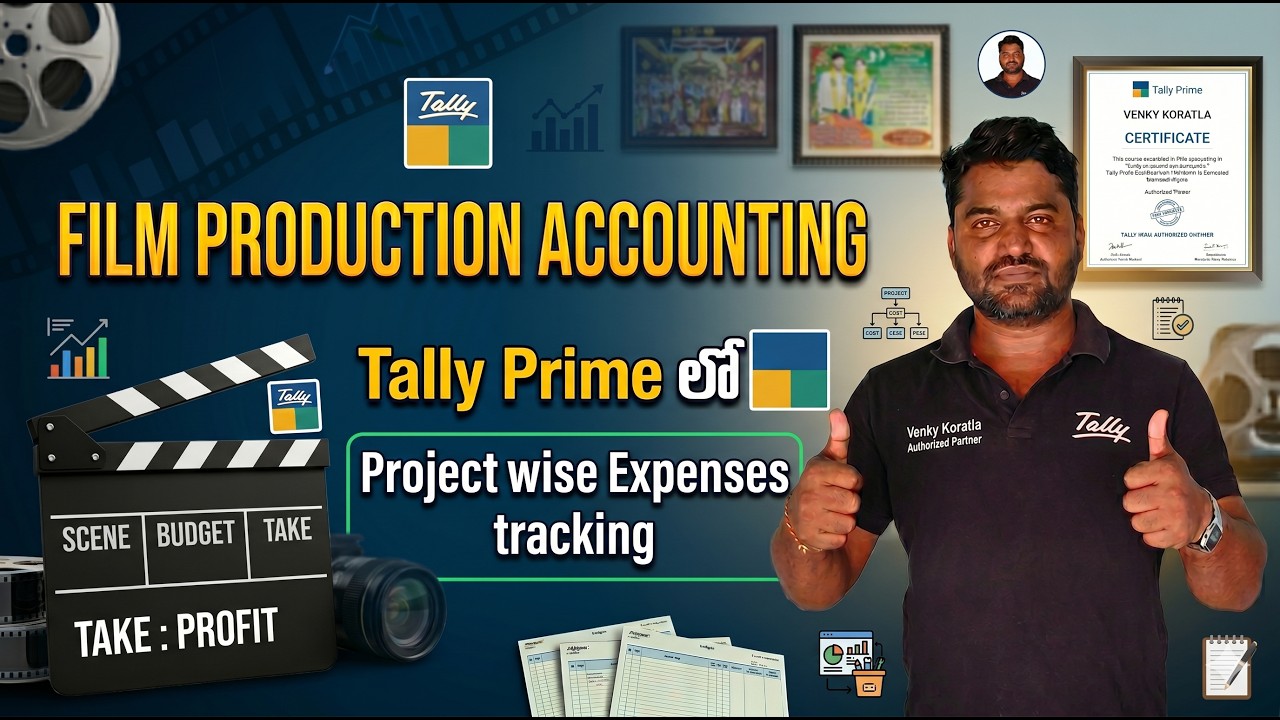 Film Production Accounting in Tally Prime 2026 | Project-Wise Expense Tracking