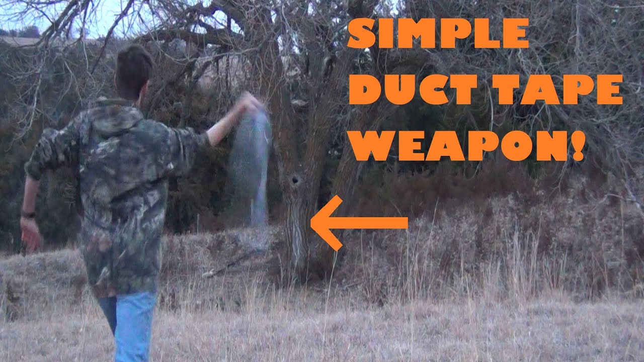 How to make a deadly survival weapon from duct tape! (shepherds sling)