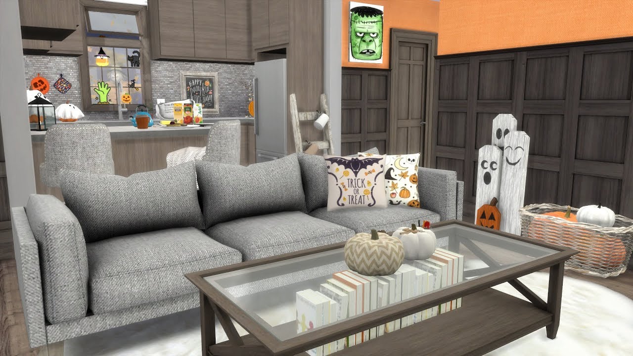 The Sims 4: Speed Build // TINY HALLOWEEN APARTMENT