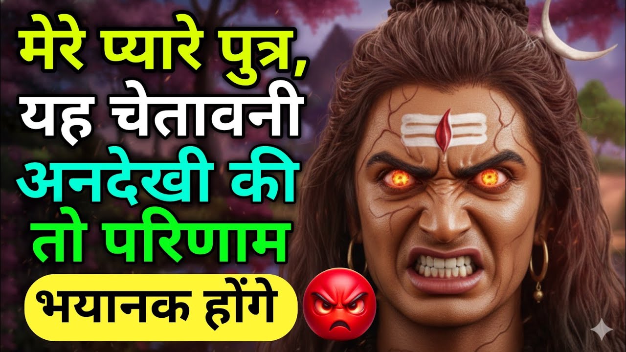 🌺222🔱मेरे प्यारे पुत्रीया जी, अगर मेरी बात समझ आ रही है तो इसे मामूली घटना मत समझना#ShivVaani #shiv