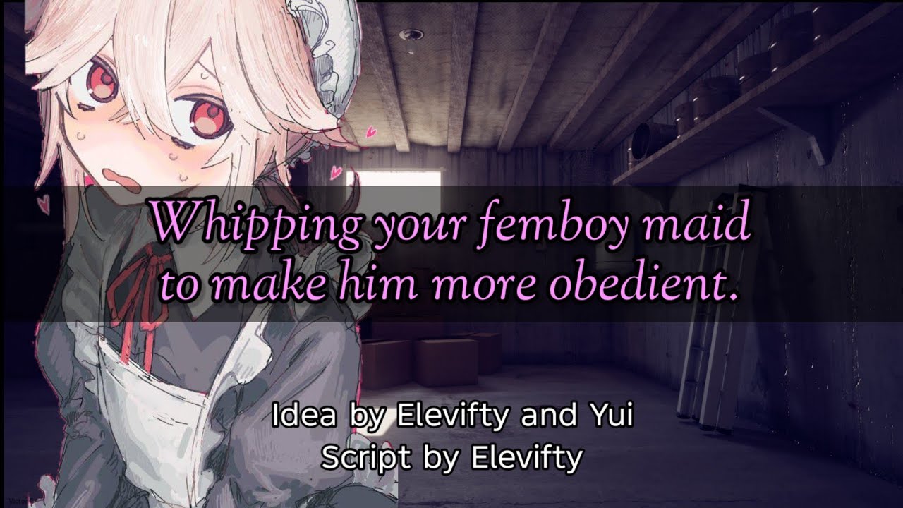 Whipping Your Femboy Maid! (M4A)