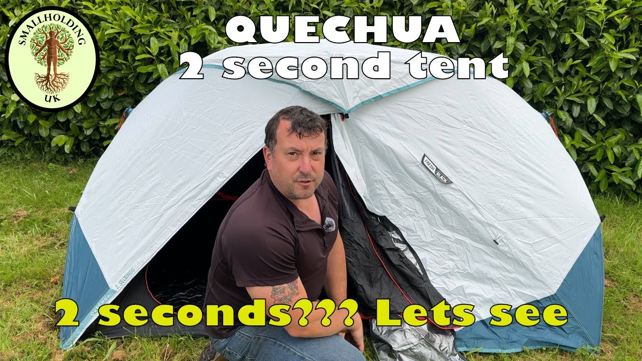 Обзор палатки Quechua Camping 2 Seconds Easy - 2-местной - Fresh & Black