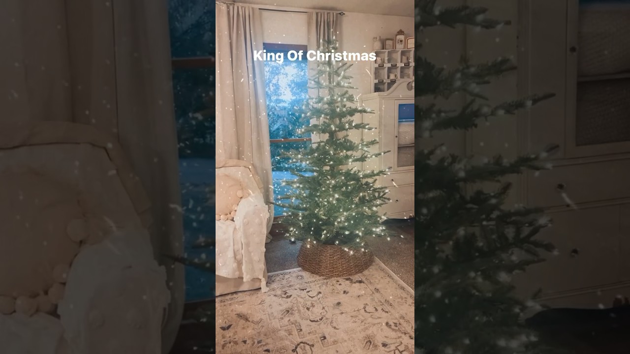 Let the decorating start! This tree is the 7' King Noble Fir Artificial Christmas Tree #christmas