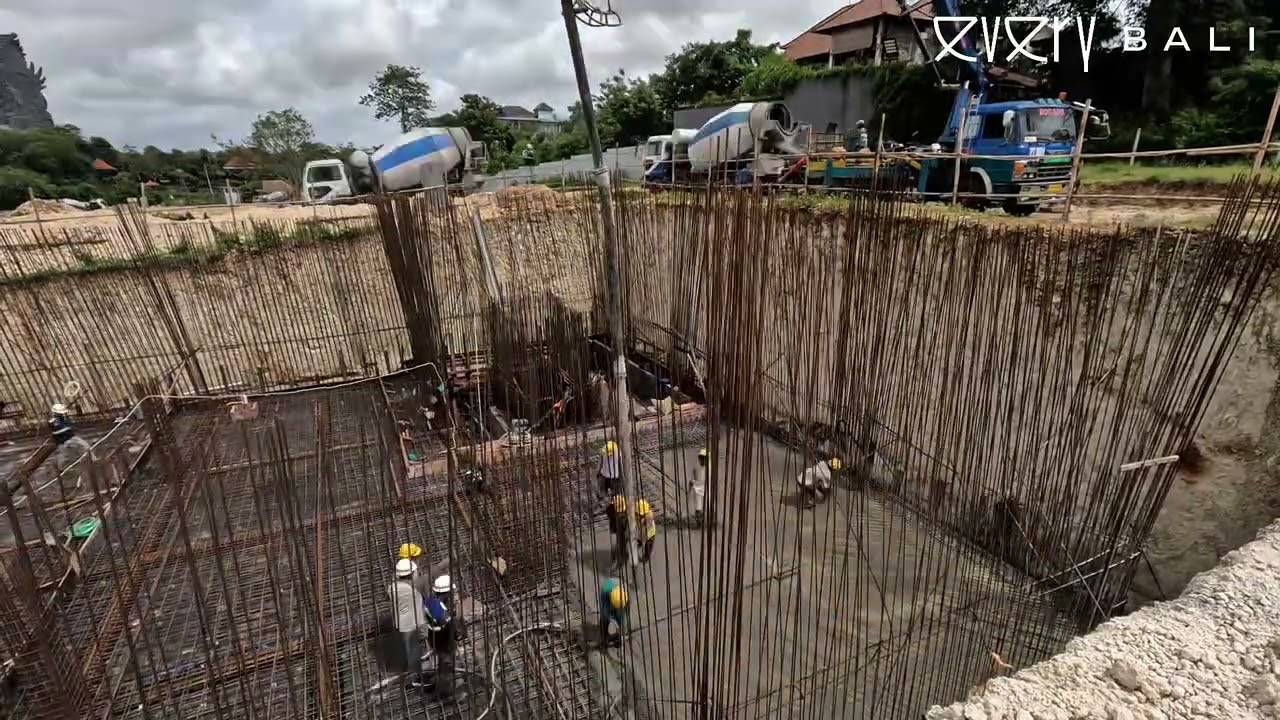 251228 Timelapse Pouring the concrete slab of block A