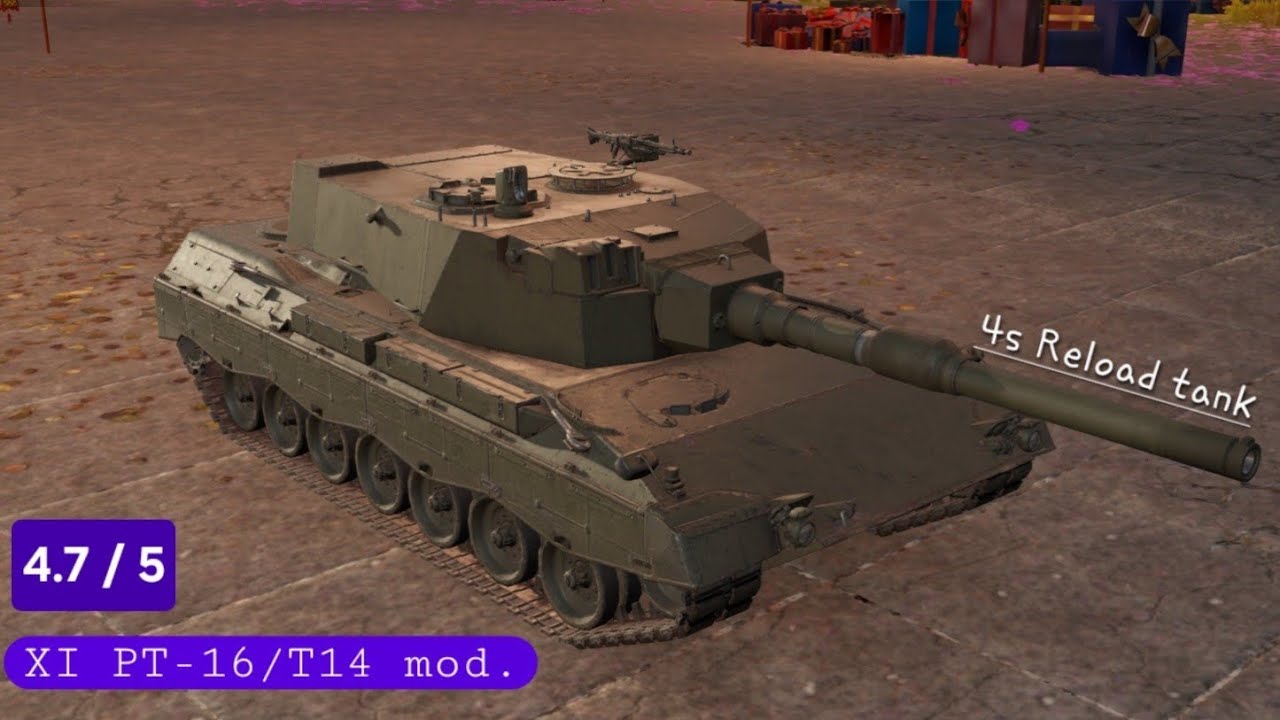 War thunder mobile | PT-16/T14 mod. gameplay