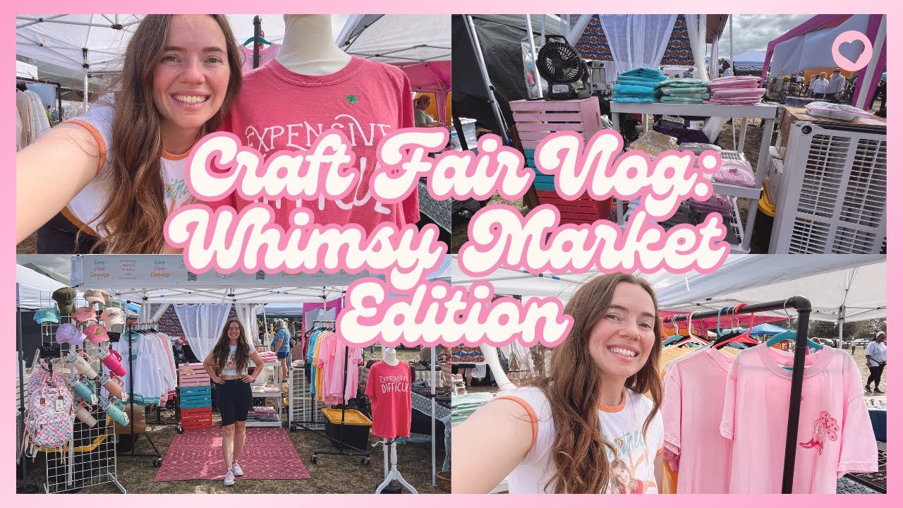 FIRST WHIMSY MARKET OF THE YEAR  | Craft Fair Set Up & Prep | Craft Fair Tips | Studio Vlog #54