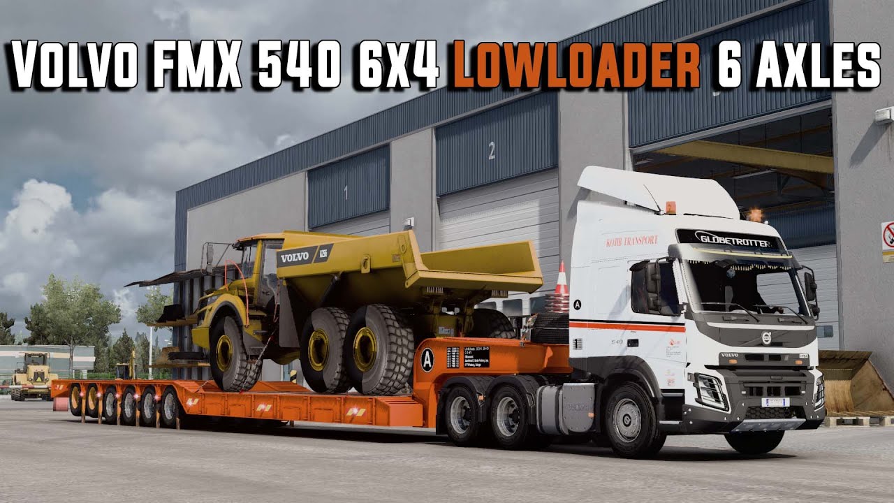 VOLVO FMX 540 6x4 Lowloader 6 Axles - ETS2 Mods Malaysia