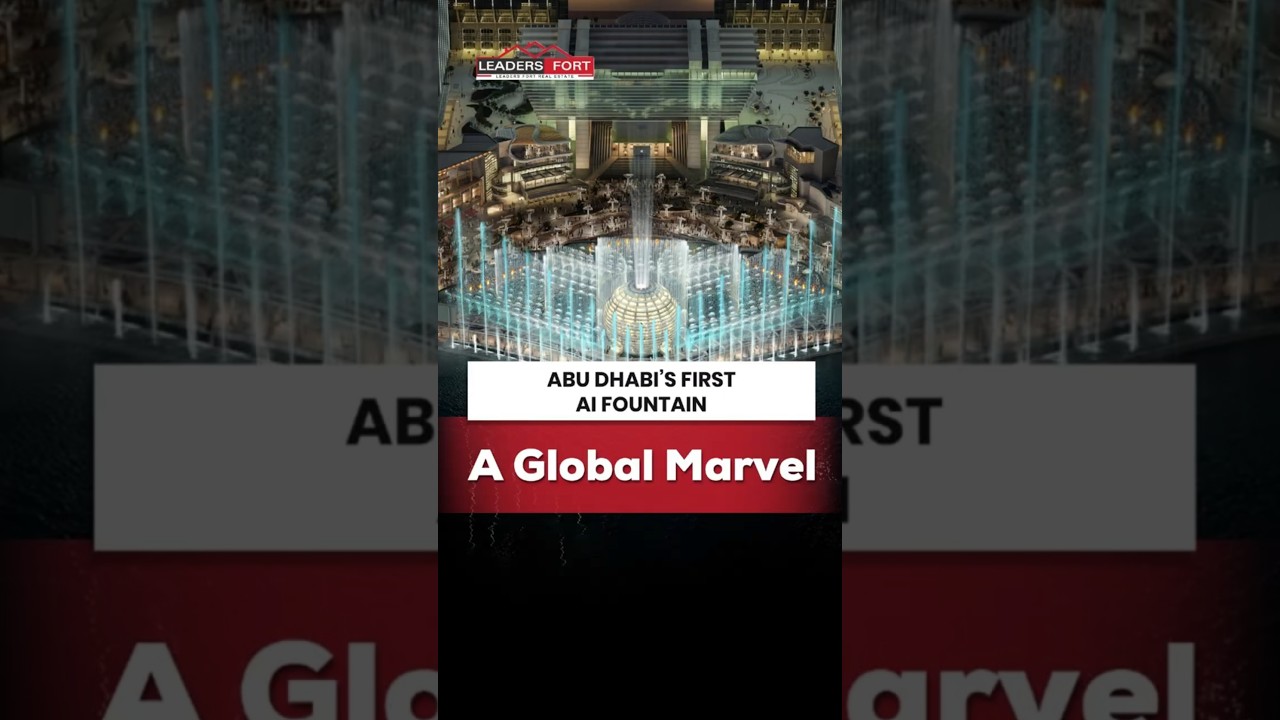 AI Fountain in Abu Dhabi | Al Maryah Island Waterfront | UAE&rsquo;s Smart City Innovation 2025