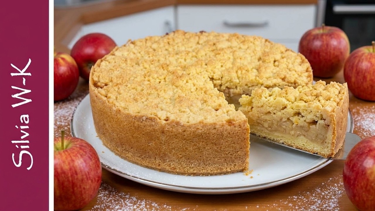 Apfelkuchen mit vielen, vielen Streusel / Silvias Apfelkuchen