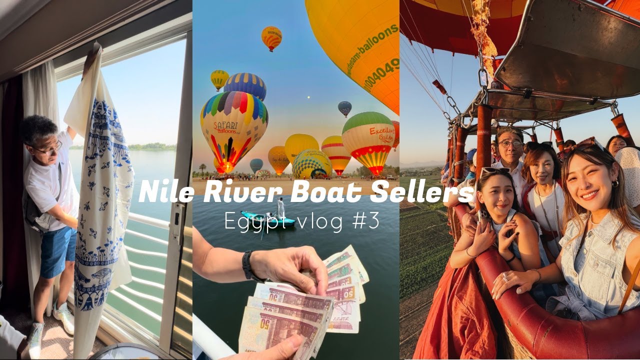 Egypt vlog#3 我爸最愛的環節: 河輪外四樓購物, 大部分埃及景點都在這集 | VickyVickyChanChan