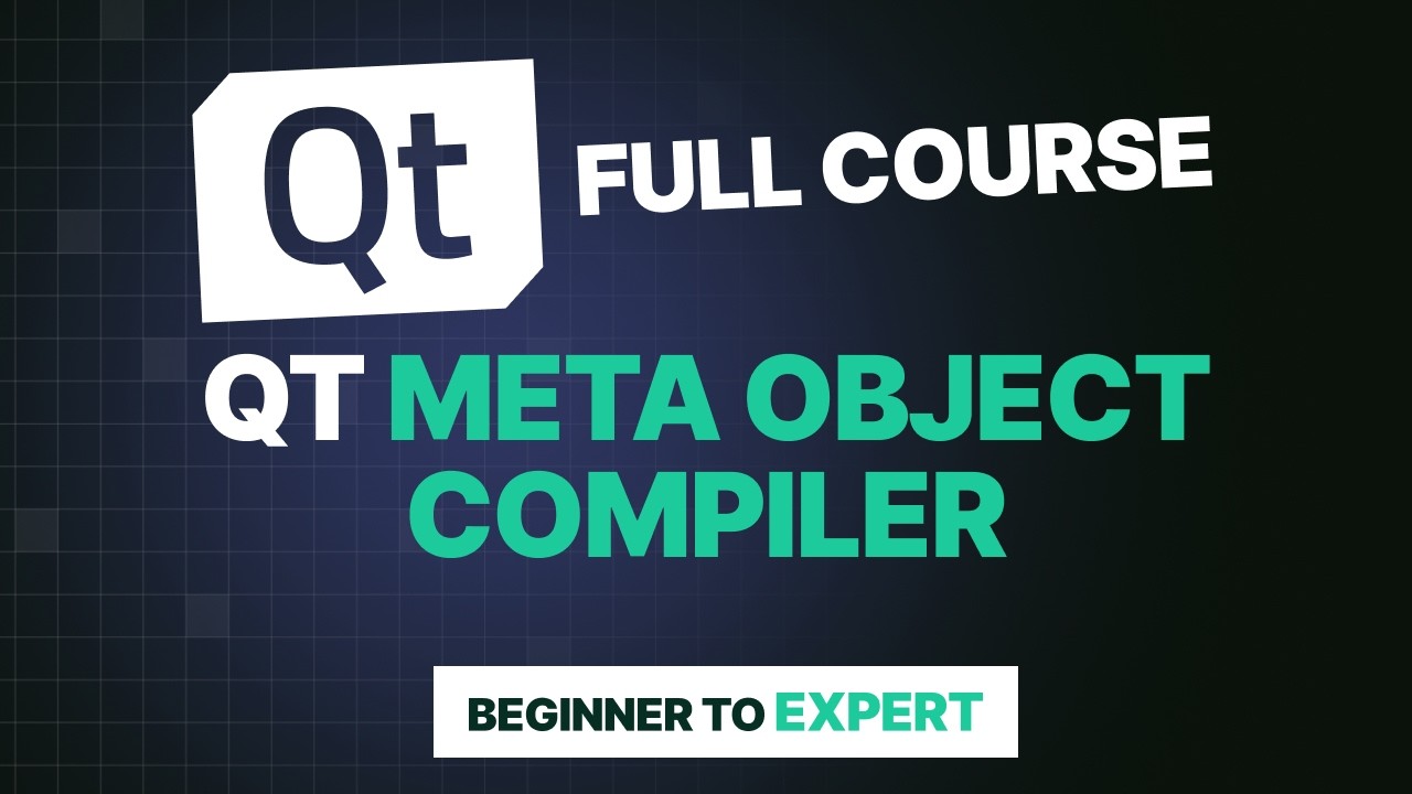 How to Use Qt Meta Object Compiler: QObject and MOC | Qt QML Tutorial #5 | Somco Software