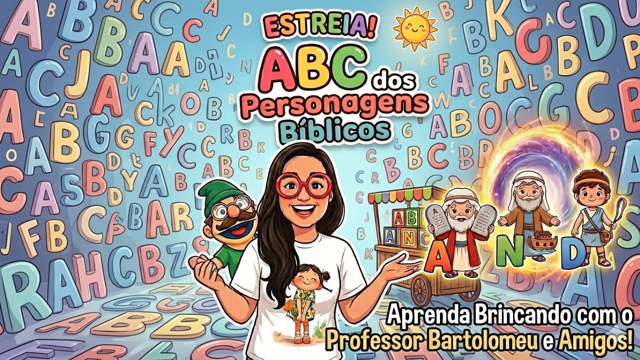 ABC| Dos Personagens Bíblicos-Com a tia Bruna e o Bartolomeu 