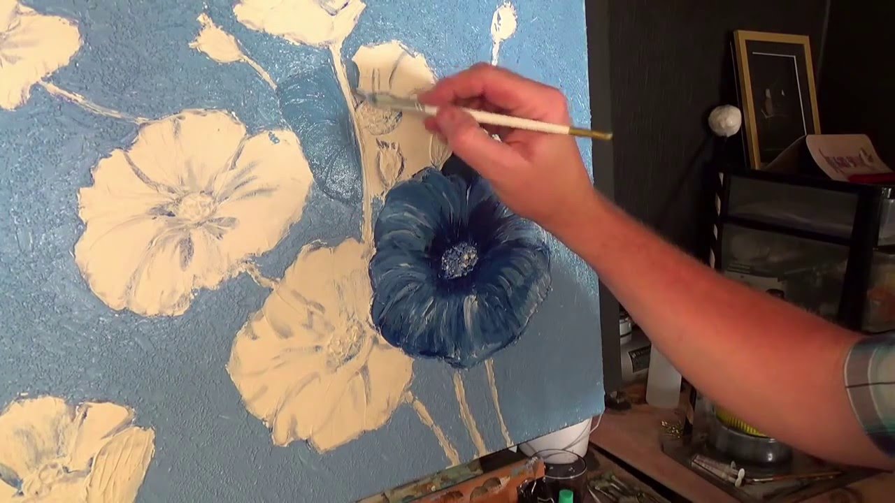 Flower Painting | Mixed Media,Flower,Heads #6 ,Acrylic painting for beginners, #clive5art