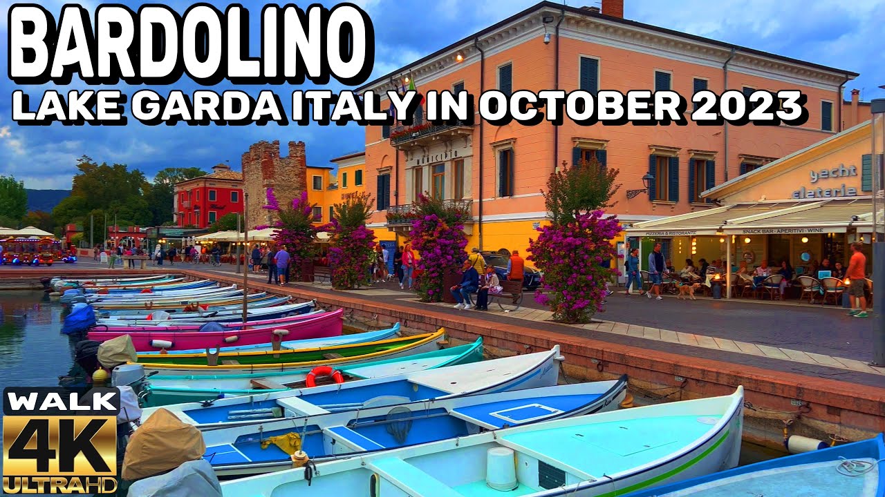BARDOLINO LAKE GARDA ITALY. HERE IS WHAT TO EXPECT IN OCTOBER IN LAKE GARDA | WALKING TOUR 4K60FPS