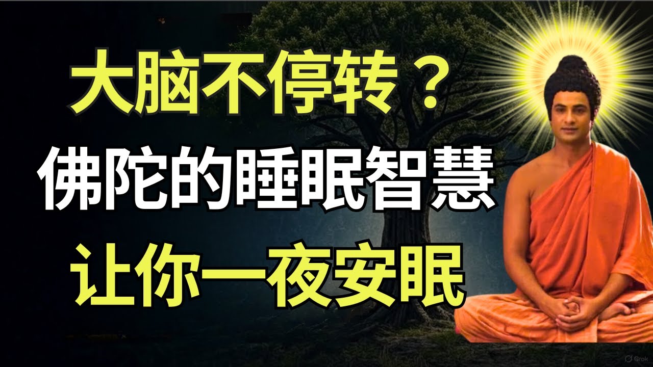 睡前佛法故事 | 佛陀的睡眠智慧：如何停止思绪纷乱，获得深度安宁 #佛教智慧 #佛教 #禪心之道 #佛家 #佛學 #佛法 #佛陀 #佛學智慧 #buddha #放下