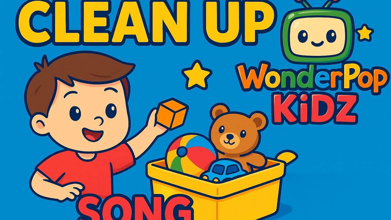 WonderPop Kidz | The Clean-Up Song! | Fun Kids Tidy-Up Music for Toddlers & Preschool