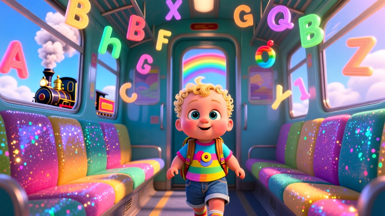Train Ride to Learn ABC | Nursery Rhyme Song for Kids