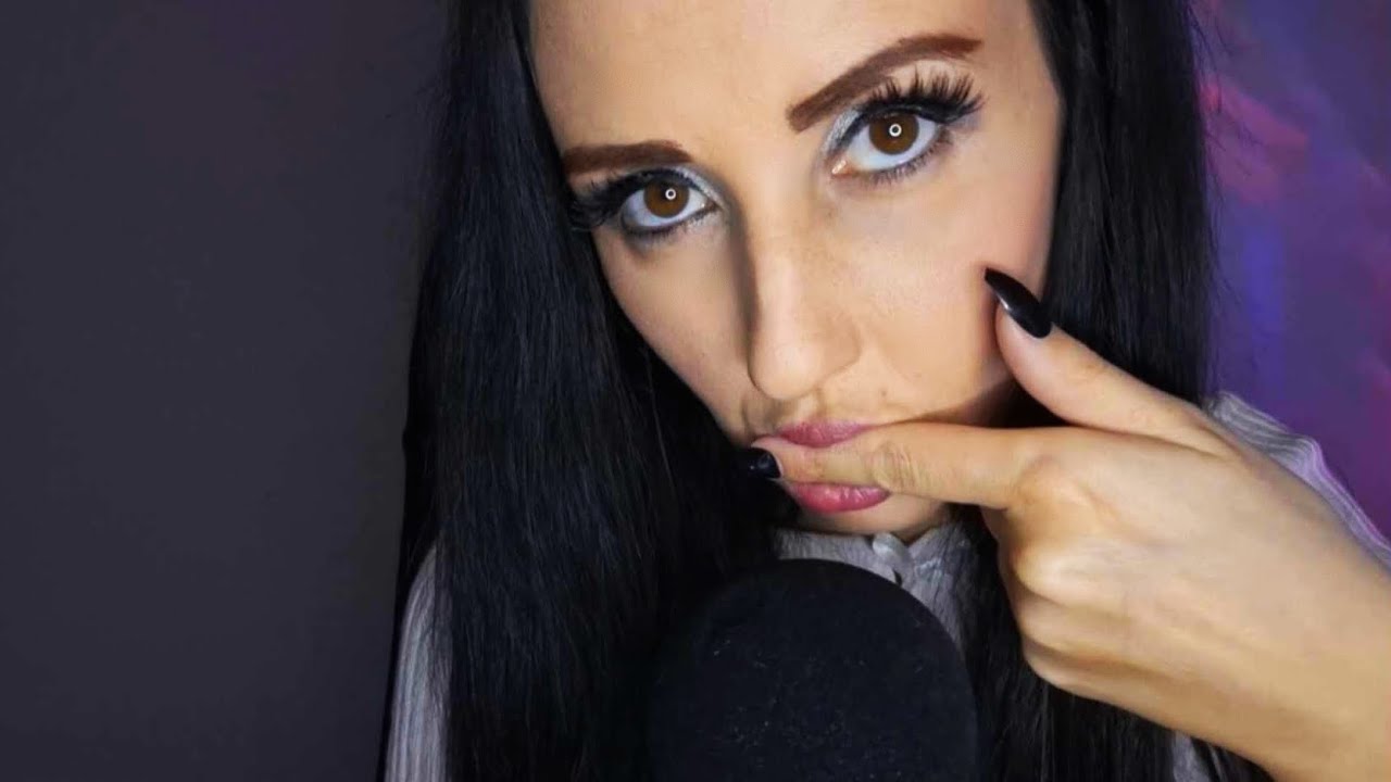 SPIT PAINT ASMR with my fingers & crystal