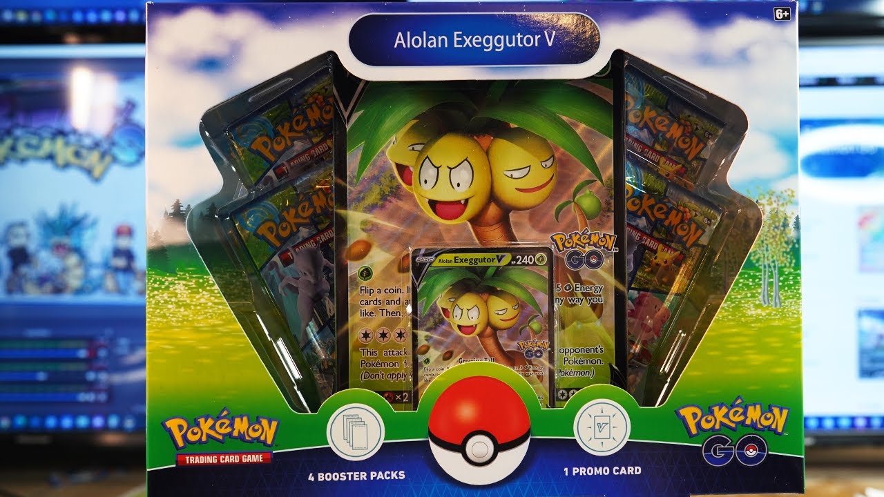 Opening a Pokemon Go Alolan Exeggutor V Collection Box