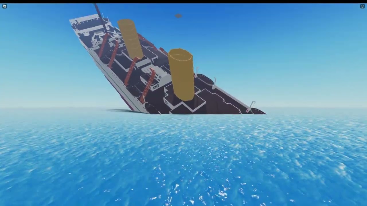 HMHS Britannic sinking in Roblox 