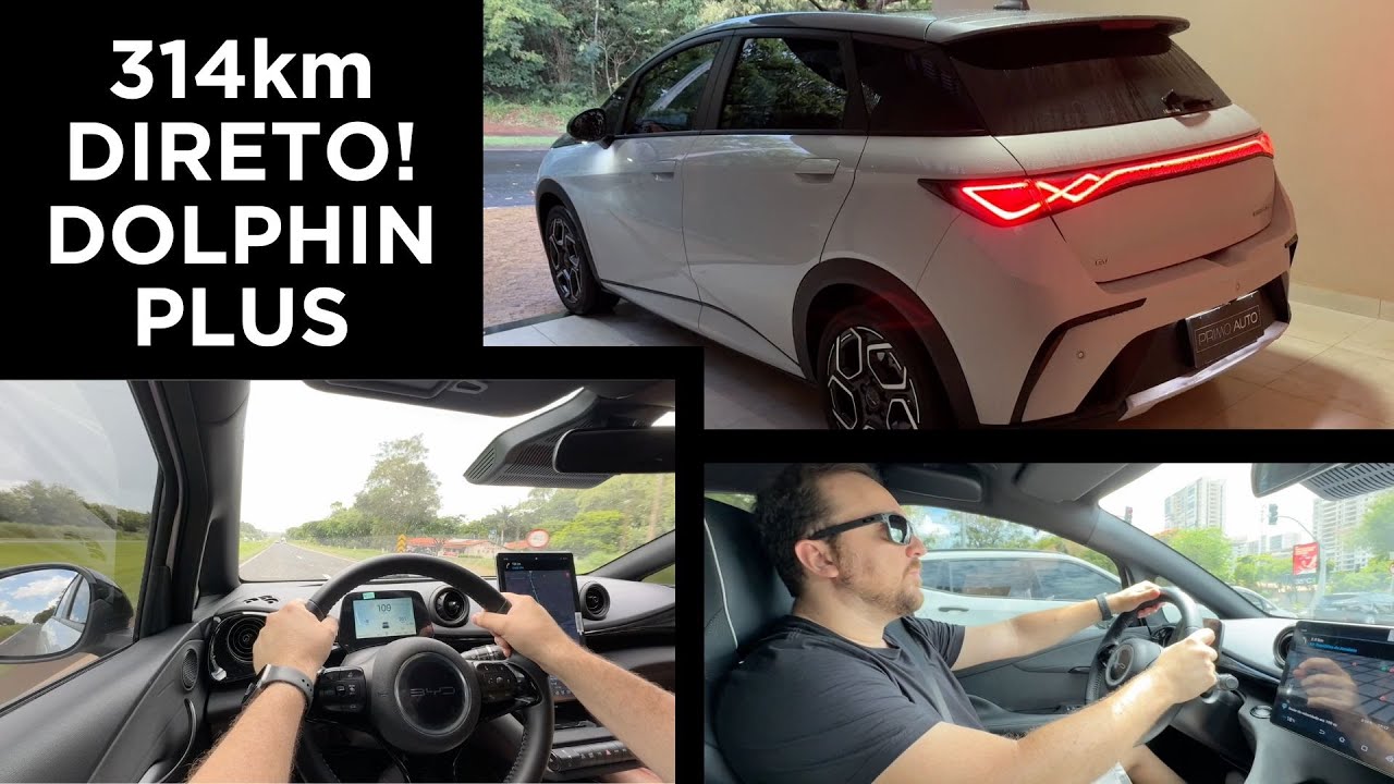Viagem Byd Dolphin Plus de S&atilde;o Paulo a Ribeir&atilde;o Preto 314km sem parar para carregar #byddolphinplus