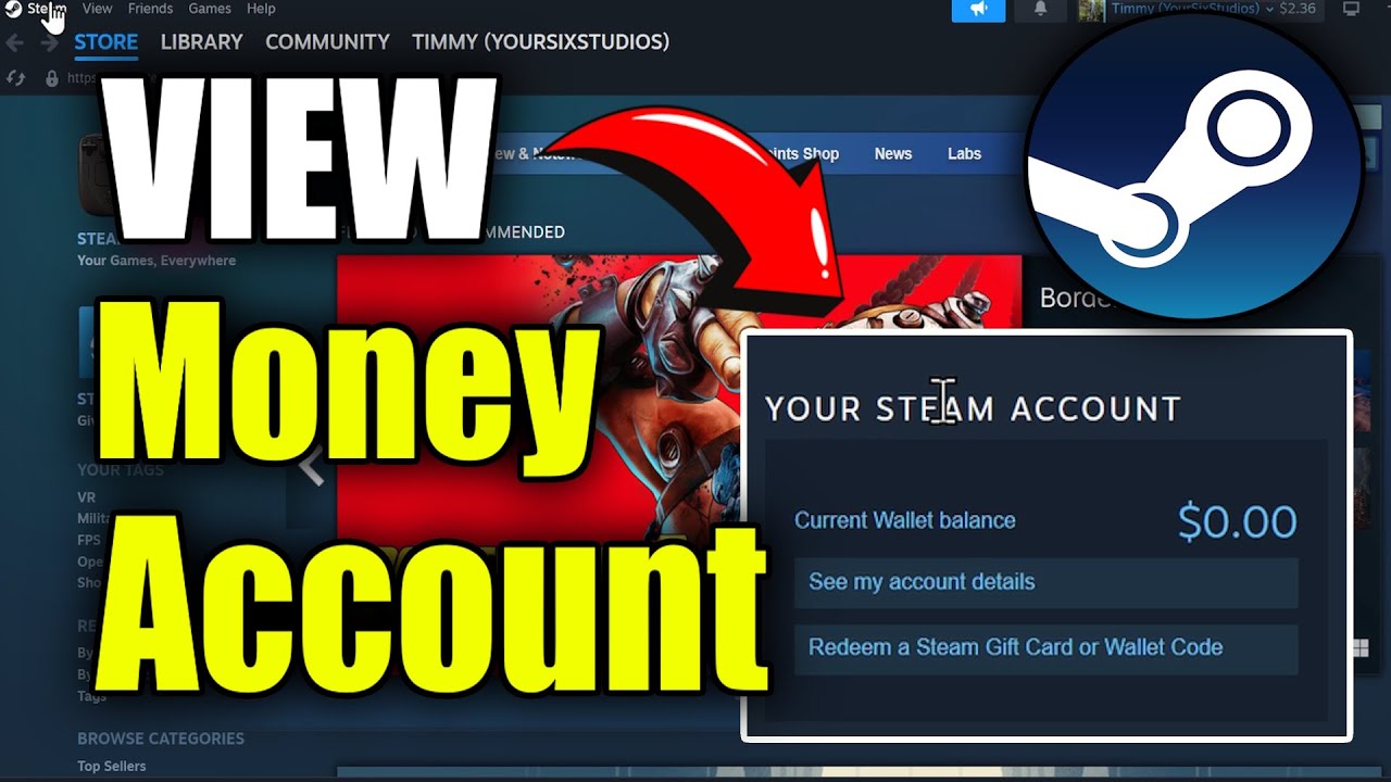 How to View Wallet Balance & See MONEY on STEAM Account (Best Method)