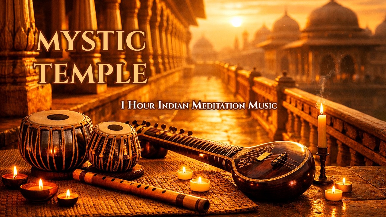 Temple of Sound – Sitar, Flute & Tabla Meditation | 1 Hour Calm Relaxation Music
