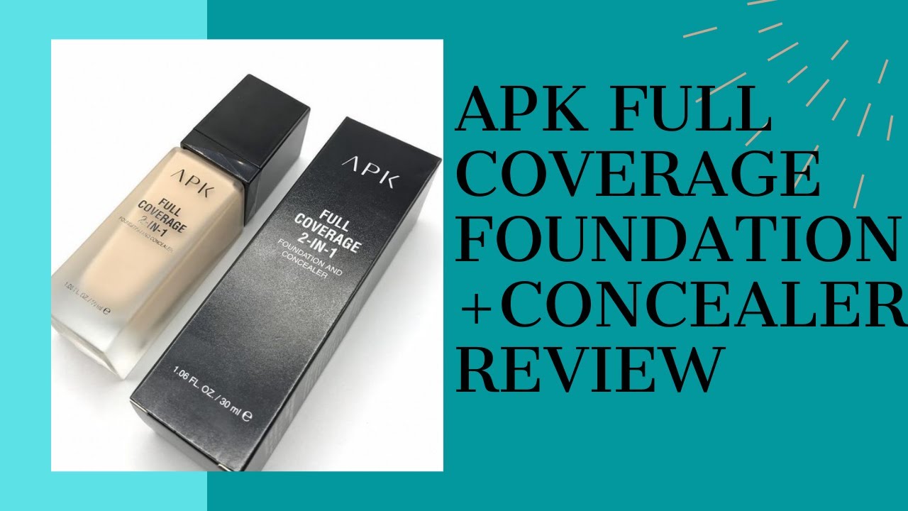 APK FOUNDATION|2IN1|FOUNDATION+CONCEALER |BEST BREVIEW     