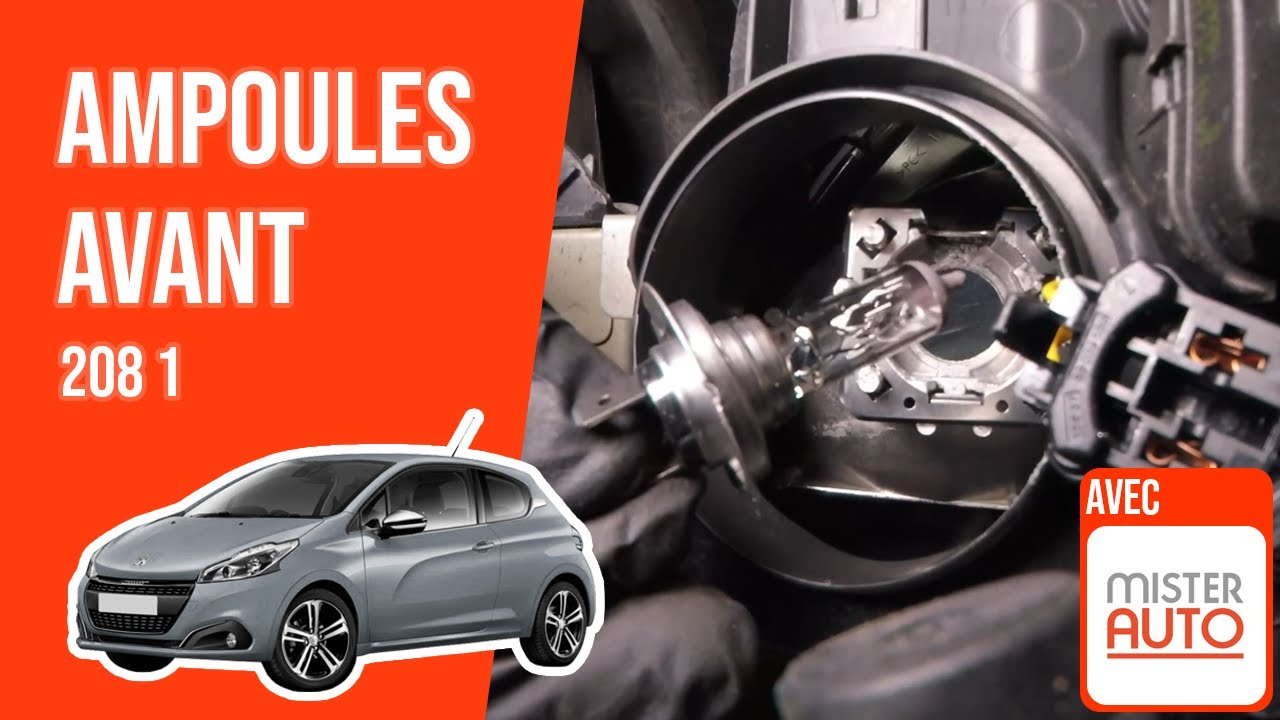 Changer les Ampoules d'éclairage avant PEUGEOT 208 1 💡