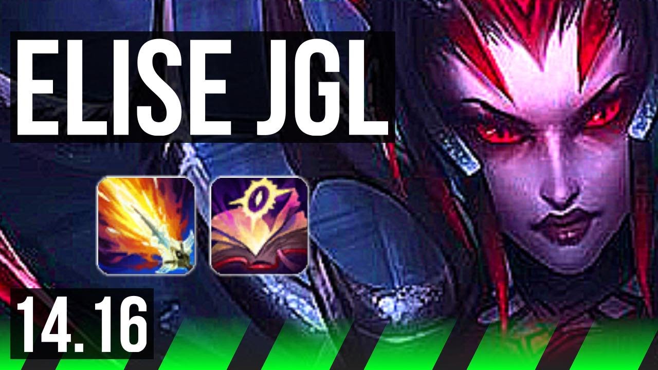 ELISE vs JARVAN IV (JGL) | 12/1/3, Legendary, 600+ games | EUW Master | 14.16