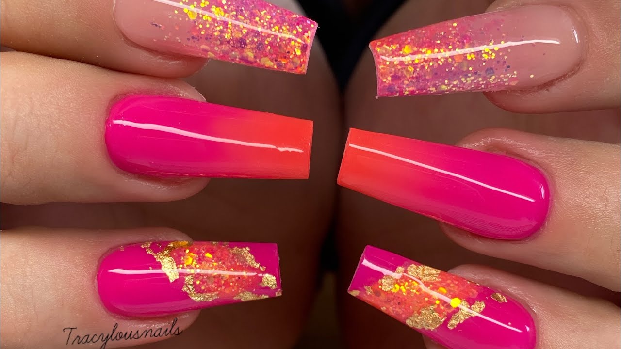 Bright Neon Long Nails - Full Set