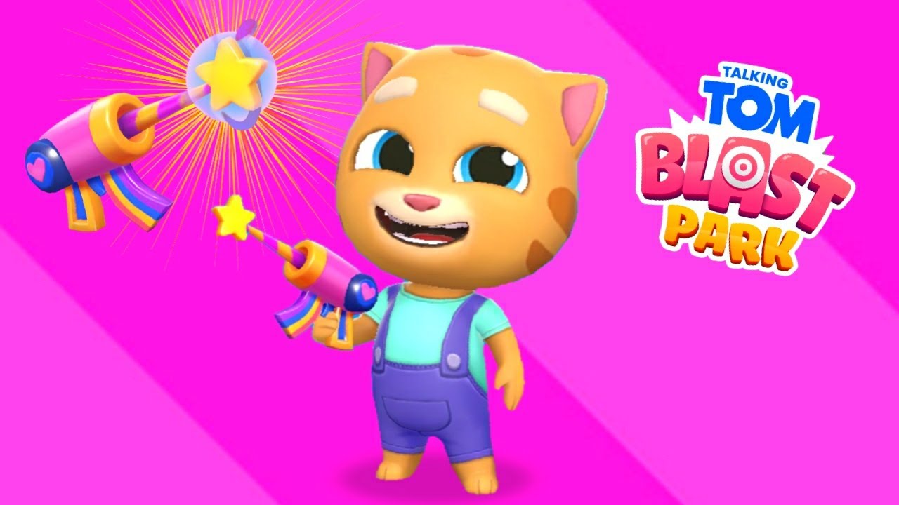 Talking Tom Blast Park New Big Update Ginger Unlocked Gameplay Walkthrough Episode 7